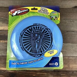 Wham-O Pro-Classic 130g Frisbee Disc Blue Hang Loose Hand Logo Brand New